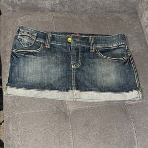 Freestyle Red and Blue Denim Skirt used good condition